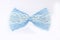 Blue lace bow tie