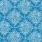 Blue lace flowers seamless pattern background