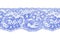 Blue lace pattern