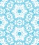 Blue lacy floral pattern