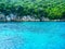 Blue lagon, wild beach, Greece