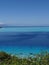 Blue lagoon of bora bora french polynesia tropical island