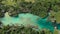 The blue lagoon from drone, Port Vila, Efate, Vanuatu