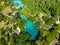 The Blue Lagoon from drone, Port Vila, Efate, Vanuatu