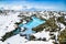 The Blue Lagoon, a geothermal bath resort . Iceland