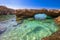 Blue Lagoon, Malta - The arch of the Blue Lagoon on the island of Comino