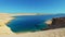 Blue lagoon in the reserve of Ras Mohammed National Park of Egypt. Tourism travel in Sharm El Sheikh, sightseeing