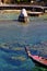 Blue lagoon stone in thailand kho tao bay abstract of a pier b