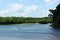 Blue Lake With Green Shoreline