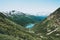 Blue Lake in mountains Landscape Travel aerial view