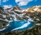 Blue Lake Mt Toll at Sunset Beautiful Colorado Landscape