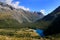 Blue Lake in Nelson Lakes National Park, New Zeala