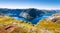 Blue lake in Norway near Trolltunga