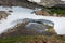 Blue Lake Outlet Melting Snow Colorado Landscape