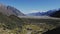 Blue Lakes and mountains, Tasman Valley Walk and Tasman Glacier View, New Zealand