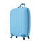 Blue large suitcase 3d render