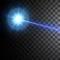 Blue laser beam. vector illustration