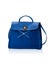 Blue leather lady handbag