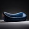 Blue Leather Sofa By Alexander: Handcrafted Texture-rich Design