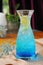 Blue lemon soda water