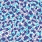 Blue leopard skin seamless pattern texture repeat. Abstract animal fur wallpaper