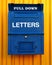 Blue letter box