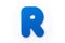 Blue Letter R