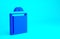 Blue Lift icon isolated on blue background. Elevator symbol. Minimalism concept. 3d illustration 3D render