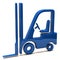 Blue lift truck icon