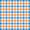 Blue and light brown checkered plaid pattern tablecloth fiber, tartan, fabric vector illustration