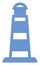 Blue lighthouse, icon icon