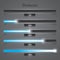 Blue lights internet download bars set