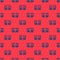 Blue line Bribe money cash icon isolated seamless pattern on red background. Money banknotes stacks. Bill currency
