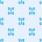 Blue line Chassis car icon isolated seamless pattern on grey background. Vector