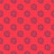 Blue line Film reel icon isolated seamless pattern on red background. Vector Illustration