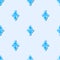 Blue line Funnel or filter and motor oil drop icon isolated seamless pattern on grey background. Vector