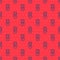 Blue line Kettlebell icon isolated seamless pattern on red background. Sport equipment. Vector Illustration