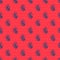 Blue line Medical nicotine patches icon isolated seamless pattern on red background. Anti-tobacco medical plaster