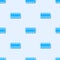Blue line Sponge with bubbles icon isolated seamless pattern on grey background. Wisp of bast for washing dishes