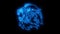 Blue lion head animated logo with reveal effect