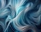 Blue liquid stripes wave and splash background. Abstract nautical motion fluid backdrop for banner. Generative AI