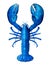 Blue Lobster Isolated