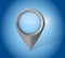 Blue locator pointer illustration design