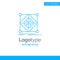 Blue Logo design for Architecture, cluster, grid, model, prepara