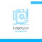 Blue Logo design for Creative, design, develop, feedback, suppor