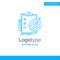 Blue Logo design for goals, report, analytics, target, achieveme