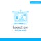 Blue Logo design for interface, website, user, layout, design. B