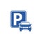 Blue Logo parking, Parking Icon, Parking Road Sign