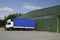 Blue lorry