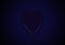 Blue love heart on textured background